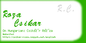 roza csikar business card